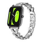 20mm For Xiaomi Haylou RS4 Plus LS11 / LS12 xDfind Small Twist Diamond Metal Watch Band(Silver) - 1