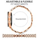 20mm For Xiaomi Haylou RS4 Plus LS11 / LS12 xDfind Small Twist Diamond Metal Watch Band(Rose Gold) - 2
