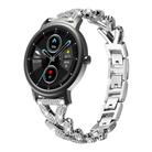 20mm For Xiaomi Mibro Air / Mibro Lite xDfind Small Twist Diamond Metal Watch Band(Silver) - 1