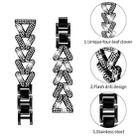 20mm For Xiaomi Mibro Air / Mibro Lite xDfind Small Twist Diamond Metal Watch Band(Black) - 3