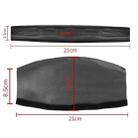Universal PU Leather Headband Protective Cover, Size:Curved 21x11x8.5cm(Black) - 2