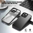 For iPhone 15 Pro iPAKY Bright Color Frosted Series Shockproof PC+TPU Phone Case(Black) - 2