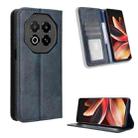 For Meizu Note 16 5G Magnetic Buckle Retro Texture Leather Phone Case(Blue) - 1