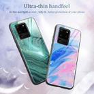 For Samsung Galaxy S20 Ultra Marble Pattern Glass Protective Case(DL06) - 3