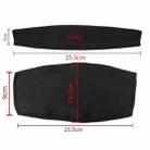 Elastic Cotton Cloth Headband Protective Cover, Size:Curved 25.5x13x9cm(Black) - 2
