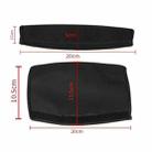 Elastic Cotton Cloth Headband Protective Cover, Size:Curved 20x12.5x10.5cm(Black) - 2