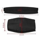 Elastic Cotton Cloth Headband Protective Cover, Size:Curved 22.5x13x9.5cm(Black) - 2