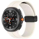 For Samsung Galaxy Watch 8 / 8 Classic xDfind Fold Black Buckle Magnetic Silicone Watch Band(Starlight) - 1