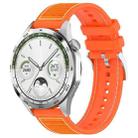 20mm xDfind Hybrid Nylon Braid Silicone Watch Band(Orange) - 1