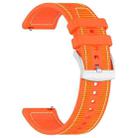 20mm xDfind Hybrid Nylon Braid Silicone Watch Band(Orange) - 2