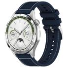 20mm xDfind Hybrid Nylon Braid Silicone Watch Band(Midnight Blue) - 1