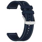 20mm xDfind Hybrid Nylon Braid Silicone Watch Band(Midnight Blue) - 2