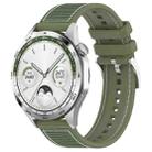 22mm xDfind Hybrid Nylon Braid Silicone Watch Band(Green) - 1