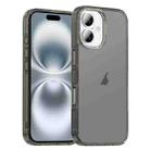 For iPhone 16 iPAKY Phantom Series Shockproof PC+TPU Phone Case(Matte Black) - 1