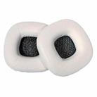 2pcs Sponge Earmuffs Replacement Earpads For Marshall Major II, Model:White Lambskin - 1