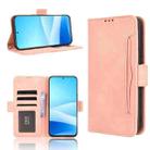 For Meizu Note 16 Pro 5G Skin Feel Calf Texture Card Slots Leather Phone Case(Pink) - 1