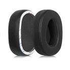 2pcs Protein Leather Replacement Earpads For 1MORE MK801(Black) - 1