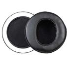 2pcs Sponge Earmuffs Replacement Earpads For Audeze LCD-2 / LCD-3 / LCD-4, Model:Protein Leather(Black) - 1
