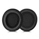 2pcs Protein Leather Earpads For SteelSeries Arctis Nova Wired Headphones(Black) - 1