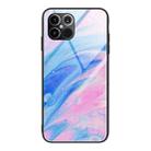 For iPhone 12 Pro Max Marble Pattern Glass Protective Case(DL05) - 1