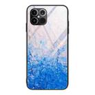 For iPhone 12 Pro Max Marble Pattern Glass Protective Case(DL07) - 1