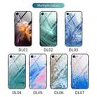 For iPhone SE 2022 / SE 2020 / 8 / 7 Marble Pattern Glass Protective Case(DL06) - 7