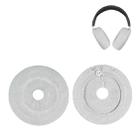 For Apple AirPods Max 2pcs Knitted Earphone Dust Cover(Light Gray) - 1