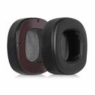 2pcs Magnetic Snap-on Lambskin Leather Earpads For Abyss Diana Phi / AB-1266(Black) - 1