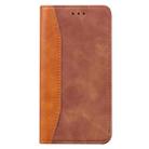 For iPhone 6 Business Stitching Horizontal Flip Leather Case with Double Folding & Bracket & Card Slots & Photo Frame & Wallet(Brown) - 2