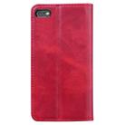 For iPhone 6s Business Stitching Horizontal Flip Leather Case with Double Folding & Bracket & Card Slots & Photo Frame & Wallet(Red) - 3