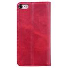 For iPhone 7 Plus / 8 Plus Business Stitching Horizontal Flip Leather Case with Double Folding & Bracket & Card Slots & Photo Frame & Wallet(Red) - 3
