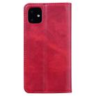 For iPhone 11 Business Stitching Horizontal Flip Leather Case with Double Folding & Bracket & Card Slots & Photo Frame & Wallet(Red) - 3