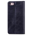 For iPhone 7 / 8 / SE(2020) Business Stitching Horizontal Flip Leather Case with Double Folding & Bracket & Card Slots & Photo Frame & Wallet(Black) - 3