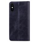 For iPhone X Business Stitching Horizontal Flip Leather Case with Double Folding & Bracket & Card Slots & Photo Frame & Wallet(Black) - 3