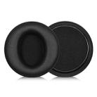 2pcs Protein Leather Earpads For Brookstone Yowu Selkirk Model Z 3G Cat Ear Headphone(Black) - 1