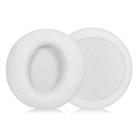 2pcs Protein Leather Earpads For Brookstone Yowu Selkirk Model Z 3G Cat Ear Headphone(White) - 1