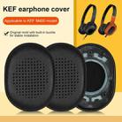 2pcs Snap-on Protein Leather Earpads For KEF M400(Black) - 2