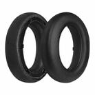 For Meizu HD60 2pcs Protein Leather Snap-on Type Earphone Covers(Black) - 1