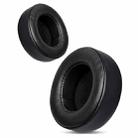 For Motorola Moto Pulse Escape 2pcs Protein Leather Snap-on Type Earphone Covers(Black) - 2