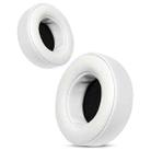 For Motorola Moto Pulse Escape 2pcs Protein Leather Snap-on Type Earphone Covers(Light gray) - 2