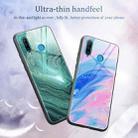 For Huawei P30 lite / nova 4e Marble Pattern Glass Protective Case(DL01) - 3