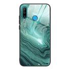 For Huawei P30 lite / nova 4e Marble Pattern Glass Protective Case(DL02) - 1