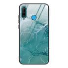 For Huawei P30 lite / nova 4e Marble Pattern Glass Protective Case(DL04) - 1
