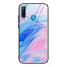 For Huawei P30 lite / nova 4e Marble Pattern Glass Protective Case(DL05) - 1