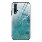 For Huawei Honor 20 / nova 5T Marble Pattern Glass Protective Case(DL04) - 1