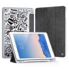 For iPad 9.7 2017 / 2018 / Air / Air 2 DUX DUCIS Unid Series Painted PU+TPU Smart Sleeping Tablet Leather Case(Black) - 1