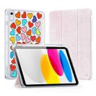 For iPad 10th Gen 10.9 2022 DUX DUCIS Unid Series Painted PU+TPU Smart Sleeping Tablet Leather Case(Pink) - 1