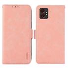 For Samsung Galaxy XCover7 Pro ABEEL Frosted Magnetic RFID Leather Phone Case(Pink) - 1