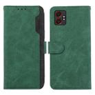 For Samsung Galaxy XCover7 Pro ABEEL Color Block Magnetic RFID Leather Phone Case(Green-Black) - 1