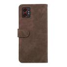 For Samsung Galaxy XCover7 Pro ABEEL Color Block Magnetic RFID Leather Phone Case(Brown-Blue) - 3